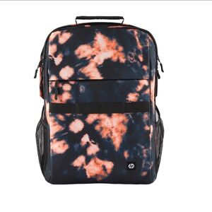 HP Campus XL Tie Dye Laptop Backpack Navy Blue & Coral Pink 16" 20L NWT